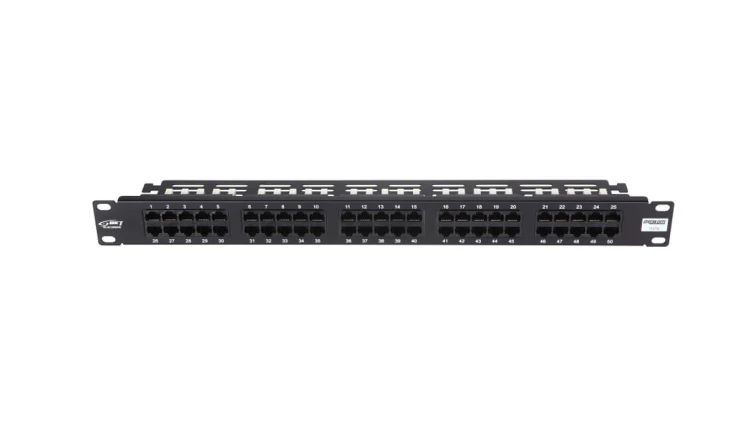 Patch panel telefoniczny ISDN 50xRJ45, 1U, 19 11300011
