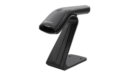 Qoltec Skaner czytnik kodów kreskowych + stojak na skaner 1D USB