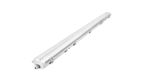 Oprawa sufitowa hermetyczna 120cm lampa 230V z tubami LED 2x36W 3600lm IP65 barwa CW biała zimna MASTER LED