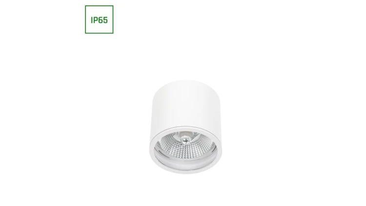 CHLOE AR111 NATYNKOWA GU10 250V IP65 120x115mm BIAŁY okrągła nieruchoma