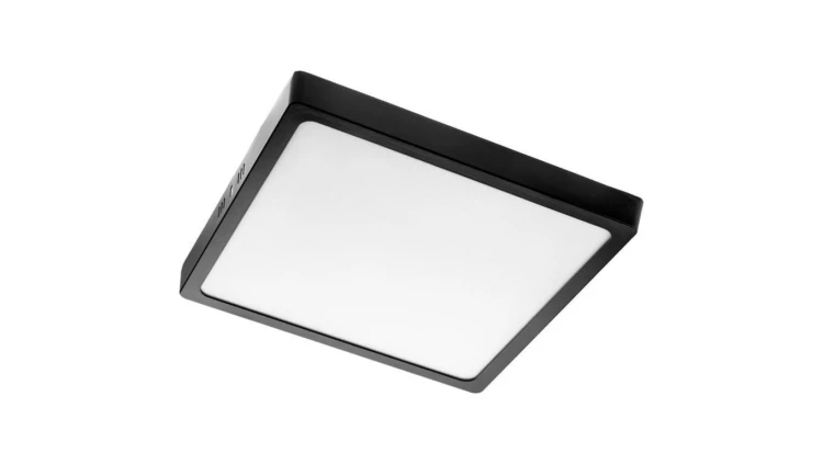 Plafon natynkowy Panel LED 24W 4000K Czarny kwadratowy Proma LVT