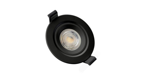FIALE CORE FLAT GU10 OCZKO GU10 IP20 FI90X26MM CZARNY OKRĄGŁA RUCHOMA
