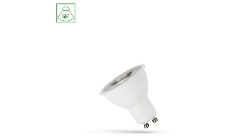 LED GU10 230V 4W SMD 55st CW z soczewką SPECTRUM