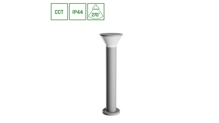 STELLA ROUND GU10 6W CCT 230V 270ST IP44 IK08 210X765MM SZARY OKRĄGŁA