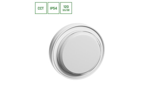 PASTILO 10W 3CCT 230V 120st IP54 IK10 180x47mm BIAŁY OKRĄGŁA