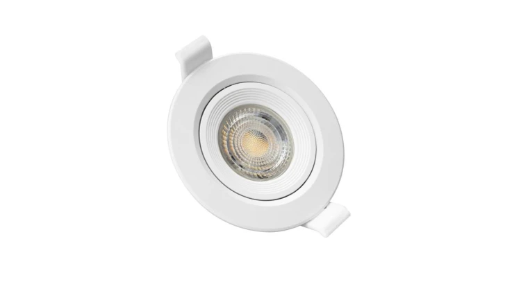 FIALE CORE FLAT GU10 OCZKO GU10 IP20 FI90X26MM BIAŁY OKRĄGŁA RUCHOMA