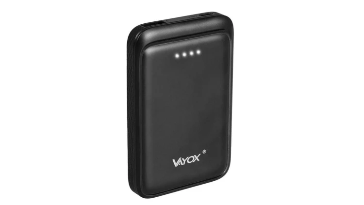 Powerbank 5000 mAh wejście USB-C wyjście USB-A + USB-C 5V 2.1A czarny VA0339 Vayox