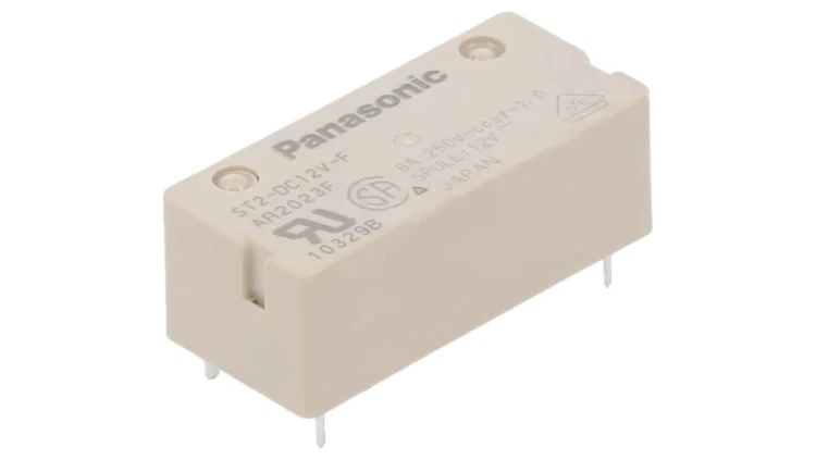 ST2-DC12V-F Przekaźnik elektromagnetyczny DPST-NO Ucewki: 12VDC 600