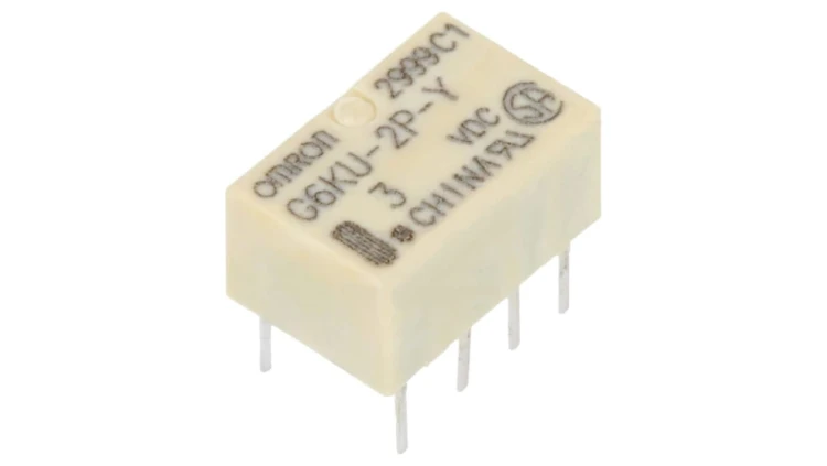 Przekaźnik elektromagnetyczny DPDT Ucewki 3VDC 0,3A/125VAC G6KU-2P-Y DC3
