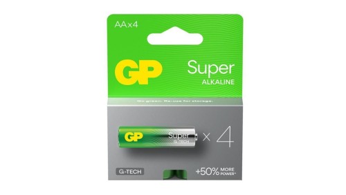 4 x bateria alkaliczna GP Super Alkaline G-TECH LR6 / AA