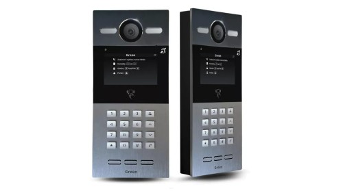 GREON IP GR-OS10EK Panel zewnętrzny wideo natynkowy, klawiatura, czytnik RFID 125kHz/13,56MHz, ekran, PoE, 3 przekaźniki