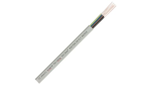 Kabel instalacyjny płaski EL-Instal HP HDHp 3x2,5mm2 szary 450/750V bezhalogenowy YDYp Dca drut Eltrim /100m/
