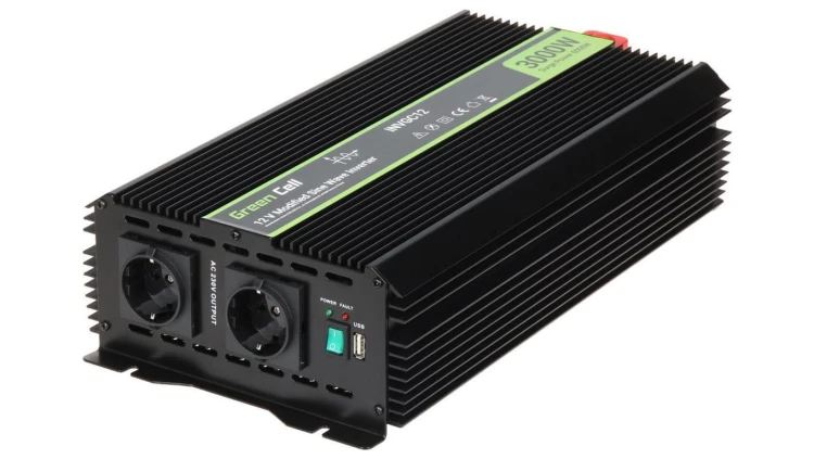 Przetwornica samochodowa 12V na 230V 3000W/6000W INVGC12-GC Green Cell