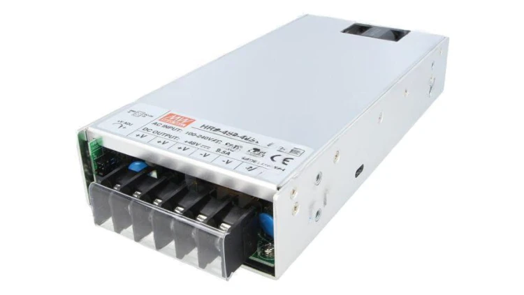 HRP-450-48 Zasilacz impulsowy do wbudowania modułowy: 456W / 48VDC / 9,5A