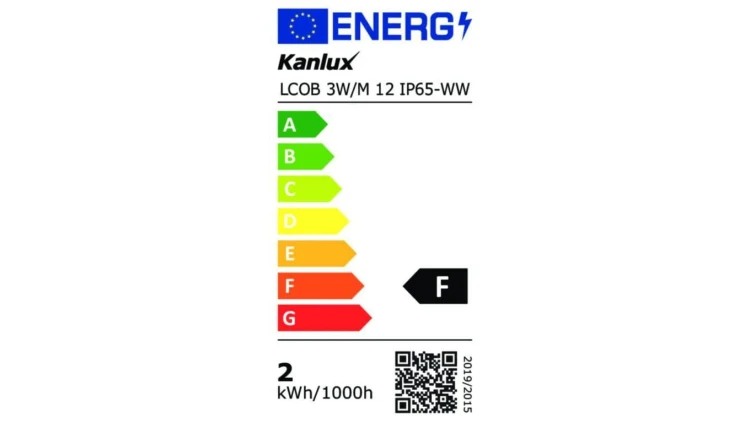 Taśma LED 12V LCOB 3W/M 12 IP65-WW 276lm/m 3000K rolka 5mb IP65 3 lata Gwarancji 39162