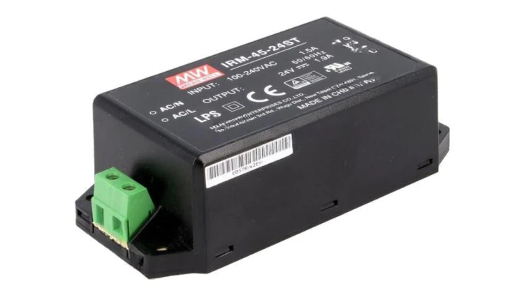 IRM-45-24ST Zasilacz impulsowy do wbudowania modułowy 45,6W 24VDC 1,9A
