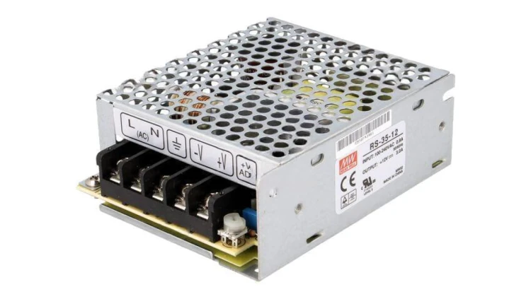 RS-35-12 Zasilacz impulsowy do wbudowania modułowy 35W 12VDC 3A