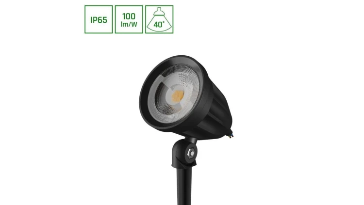 FLORI LIGERO OGRODOWA 6W NW 230V 40ST IP65 53X66X67MM + 145MM SPIKE CZARNY
