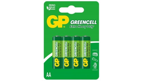 4 x bateria cynkowo-węglowa R6 / AA GP GreenCell