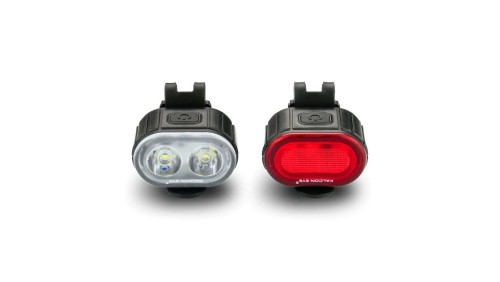 Zestaw ładowalnych lamp rowerowych LED Falcon Eye Twins FBS0071