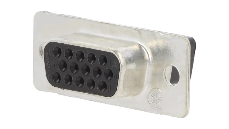 D-Sub HD 15-pin wtyk żeńskie Wersja bez styków rozmiar 1 1658681-1