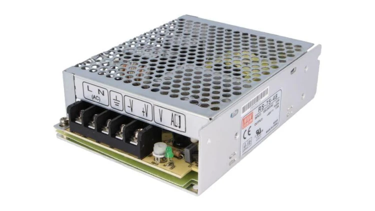 RS-75-48 Zasilacz impulsowy do wbudowania modułowy 75W 48VDC 1,6A