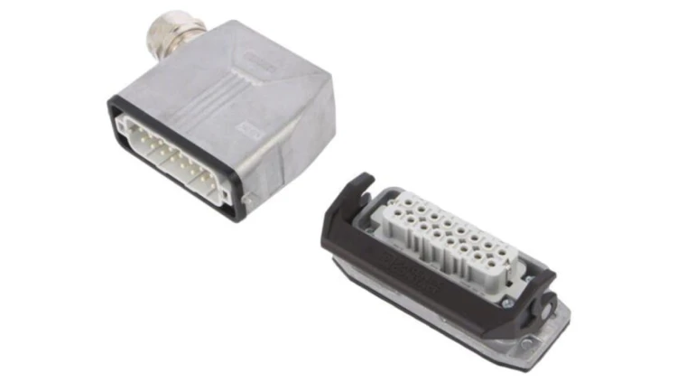 HCSTAA16PTBWSHSM25 Złącze HDC, męskie + żeńskie, il.pinów: 16, 16A, 250V, HDC, 16+PE, M25