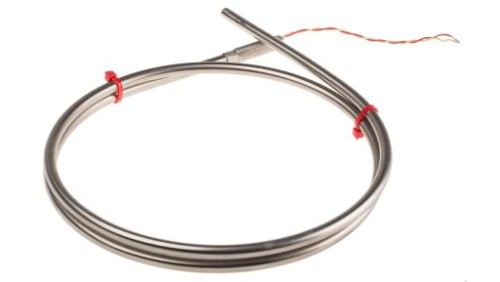 Termopara typ K do +1100C 1m kabel 100mm, Inconel ANSI