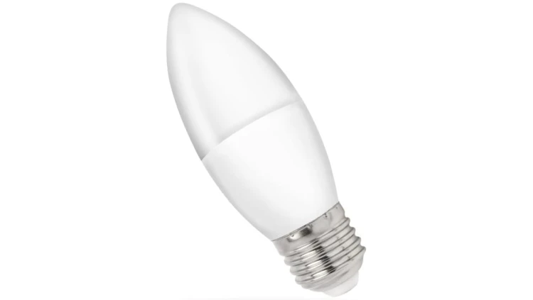 Żarówka LED E27 230V 8W 710lm 3000K świecowa barwa WW biała ciepła SPECTRUM LED