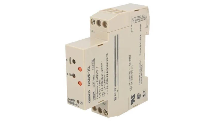 H3DS-XL Przekaźnik czasowy 0,1s÷120h SPDT 250VAC/5A Uzas: 24÷230VAC