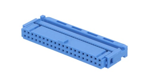Złącze IDC żeńskie 40-pin IDC do kabla taśmowego 1,27mm niebieski 1-1658527-3