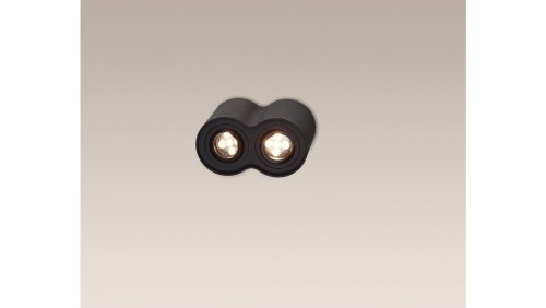 MAXLIGHT C0086 LAMPA SUFITOWA BASIC ROUND CZARNA PODWÓJNA