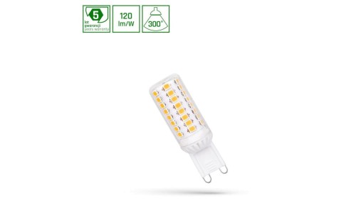 LED G9 230V 4.5W WW SMD 5 LAT PREMIUM SPECTRUM