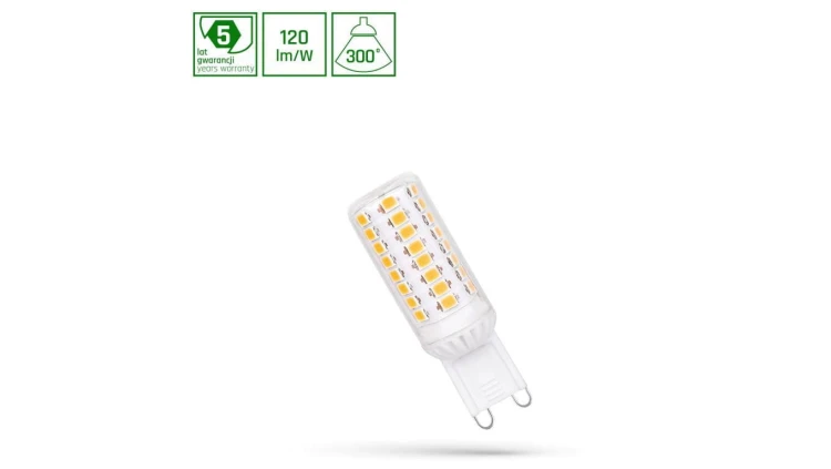 LED G9 230V 4.5W WW SMD 5 LAT PREMIUM SPECTRUM