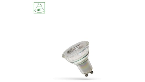 LED GU10 230V 4.5W (4W) SMD 45st CW z soczewką SPECTRUM
