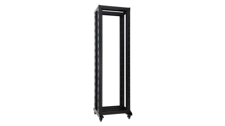 Szafa stojąca OPEN RACK 19 18U 600x800mm Stojak do serwerów i magazynów energii Otwarta Czarna NEKU