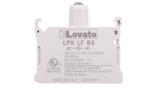 Oprawka z LED niebieska 18-30V AC/DC migająca LPXLFB6