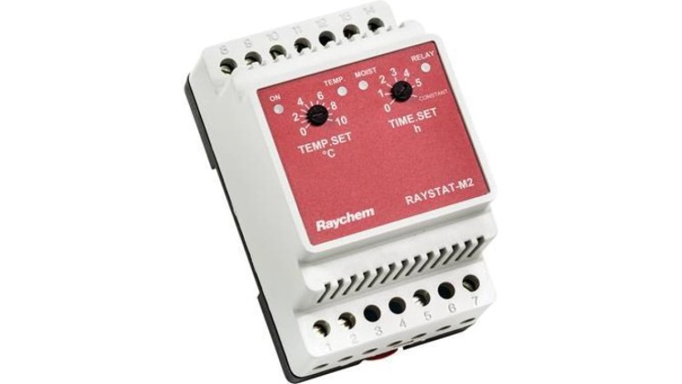 Termostat RAYCHEM DIN RAYSTAT-M2 0C–+10C 230V AC IP20 do ochrony schodów, ramp i rynien