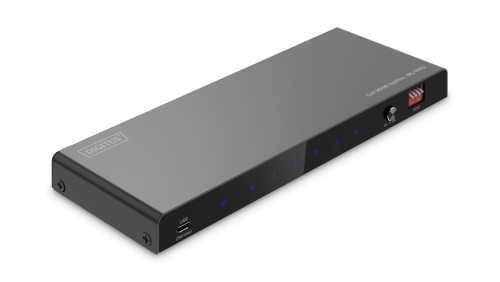 Rozdzielacz / Splitter HDMI 1x4, 8K/60Hz (4:4:4) z HDR, 48 Gbps, HDCP 2.3. Toslink / Stereo, EDID DS-55340