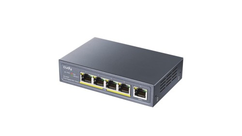 CUDY GS1005P przełącznik sieciowy, 5-portowy, Gigabit, PoE+, 90W