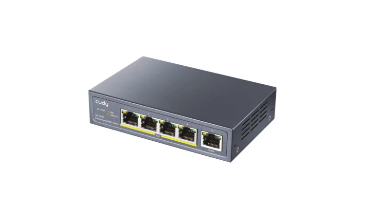 CUDY GS1005P przełącznik sieciowy, 5-portowy, Gigabit, PoE+, 90W