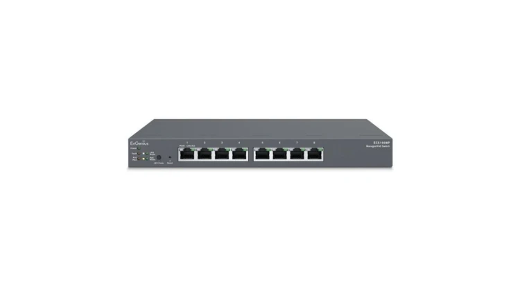 Switch zarządzalny 8x RJ45 Gigabit PoE 55W Cloud ECS1008P