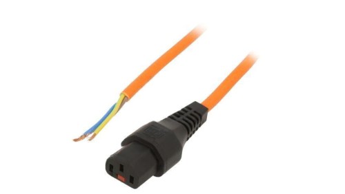 SCHAFFNER-820130 Kabel IEC C13 żeński 4m z blokadą IEC LOCK 10A 250V