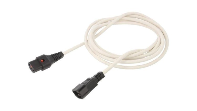SCHAFFNER-820084 Kabel IEC C13 żeński, IEC C14 męski 3m z blokadą IEC LOCK