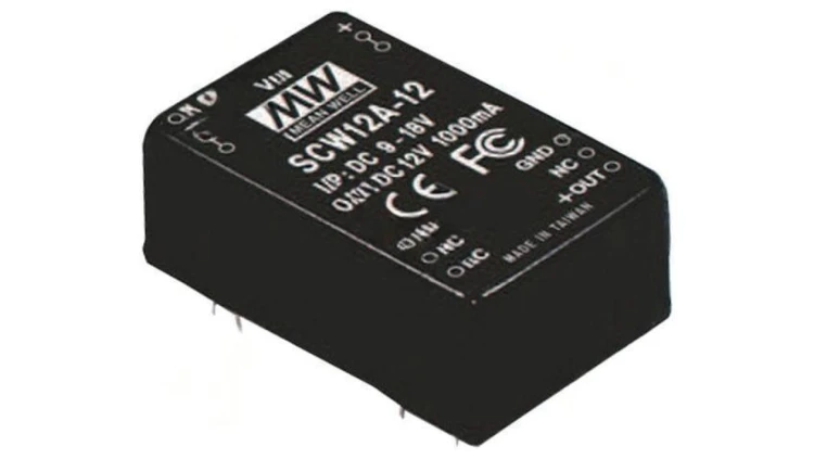 Przetwornica DC/DC 12W 18-36VDC 12VDC Iwyj 1000mA SCW12B-12