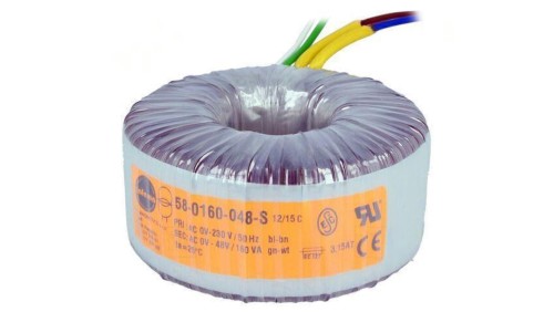 58-0160-048-S Transformator toroidalny 160VA 230VAC 48V 3,333A Ø 99mm