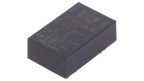 Przetwornica DC/DC 6W 9-18VDC 15VDC Iwyj 400mA SCWN06A-15