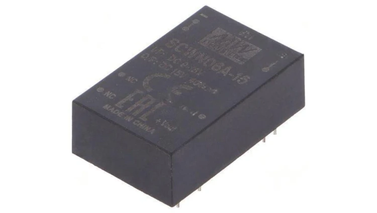 Przetwornica DC/DC 6W 9-18VDC 15VDC Iwyj 400mA SCWN06A-15