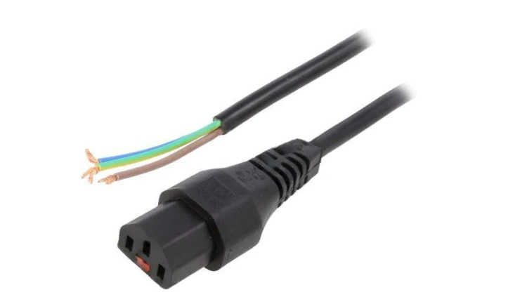 SCHAFFNER-813874 Kabel IEC C13 żeński 5m z blokadą IEC LOCK