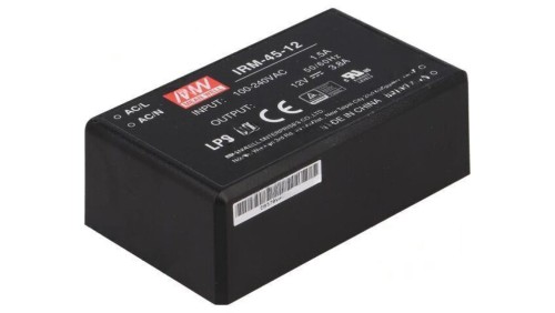 Przetwornica AC/DC 45, 6W 85-264VAC 12VDC Iwyj 3800mA IRM-45-12